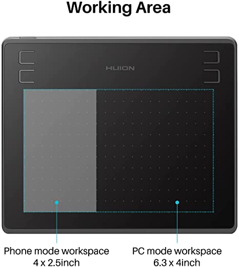 Huion HS64 - Tableta de dibujo gráfica - Imagen 4
