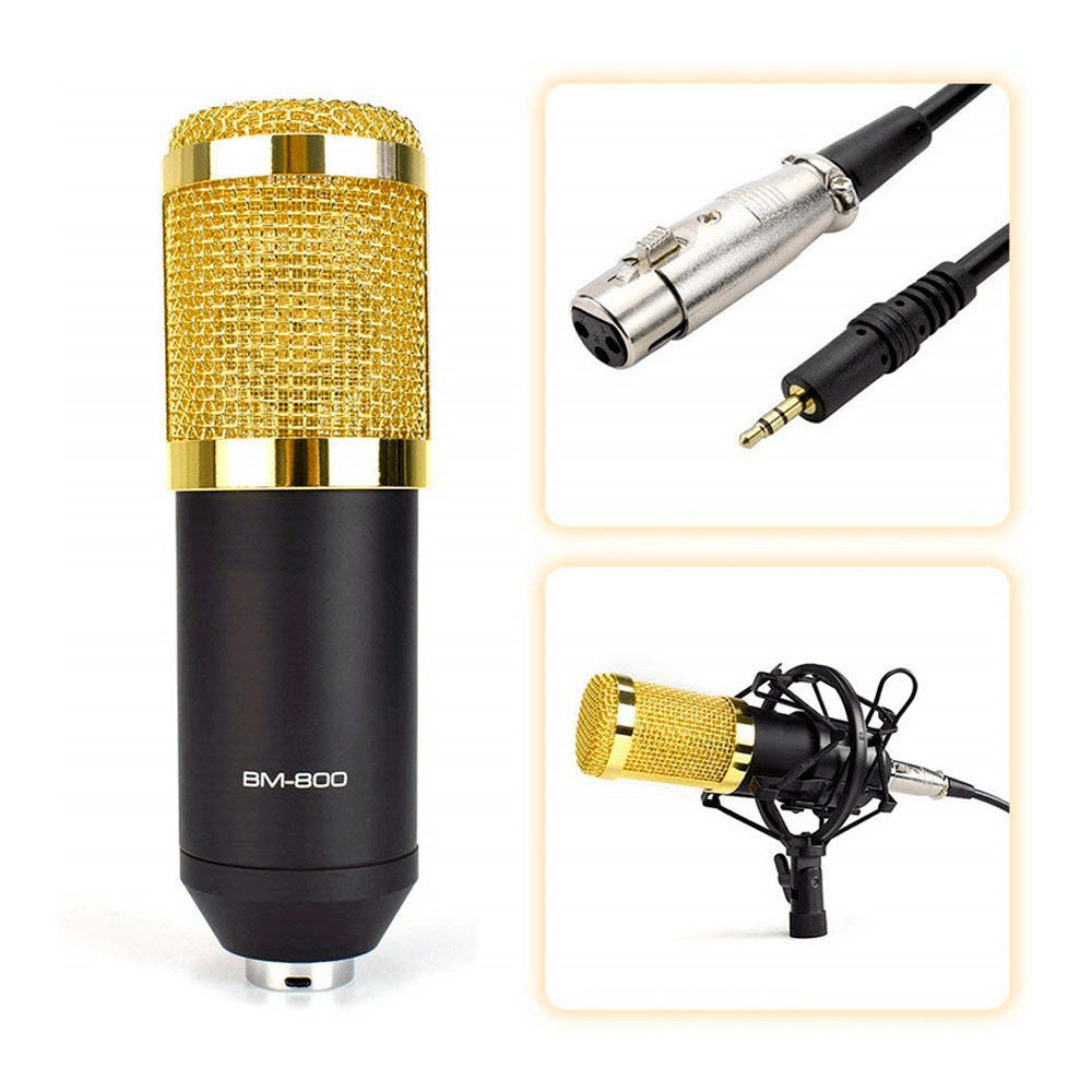 Micrófono Profesional BM-800 para Estudio Condensador Antipop - Imagen 2